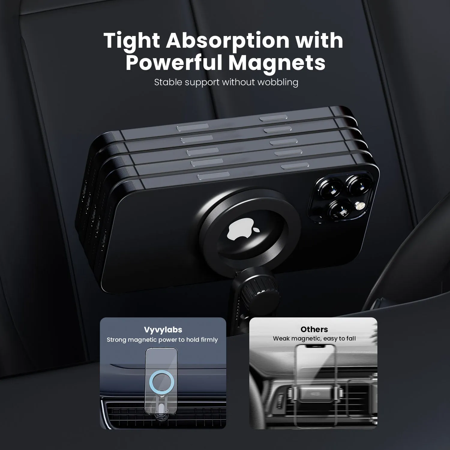 Vyvylabs Magnetic Car Holder (Air Outlet Version)