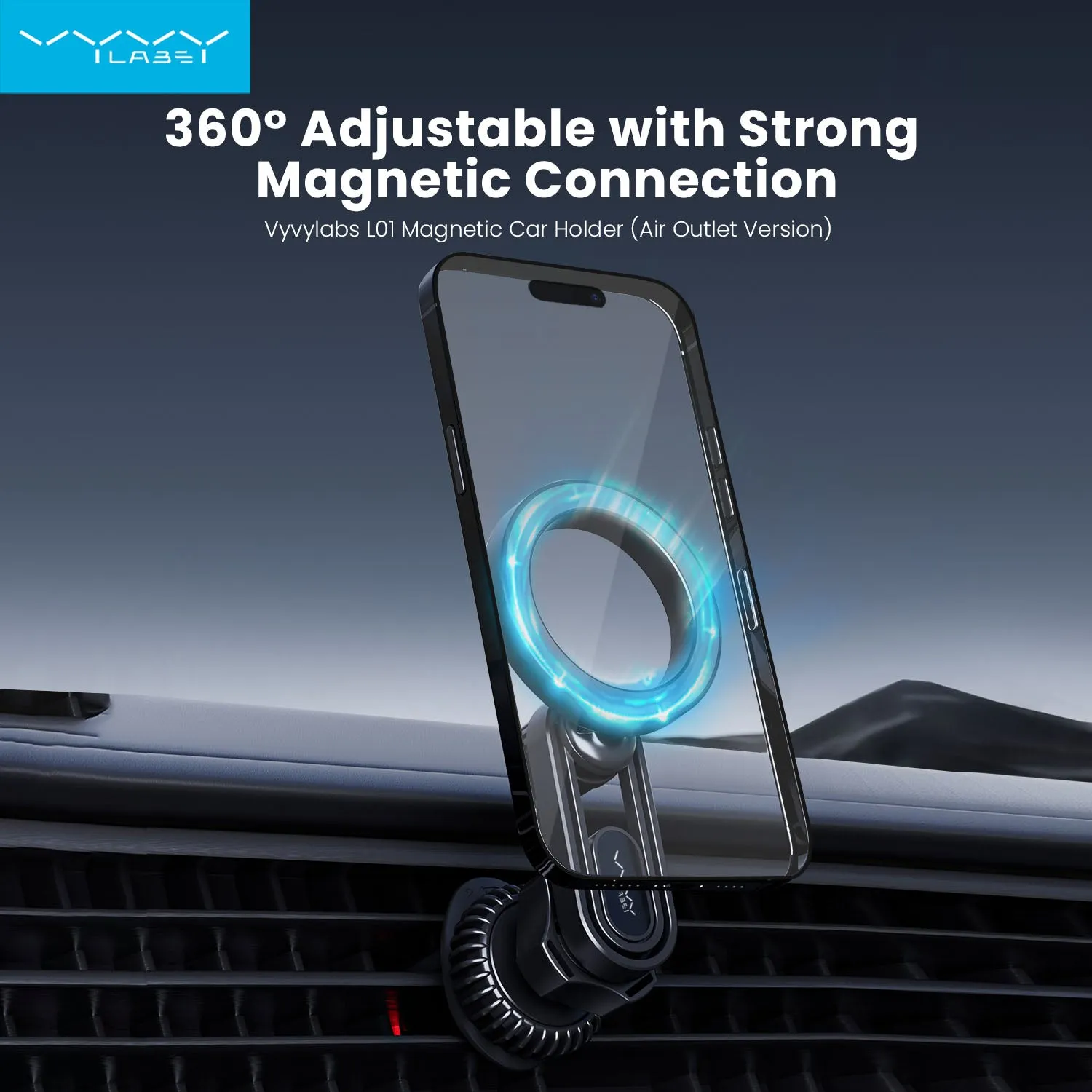 Vyvylabs Magnetic Car Holder (Air Outlet Version)