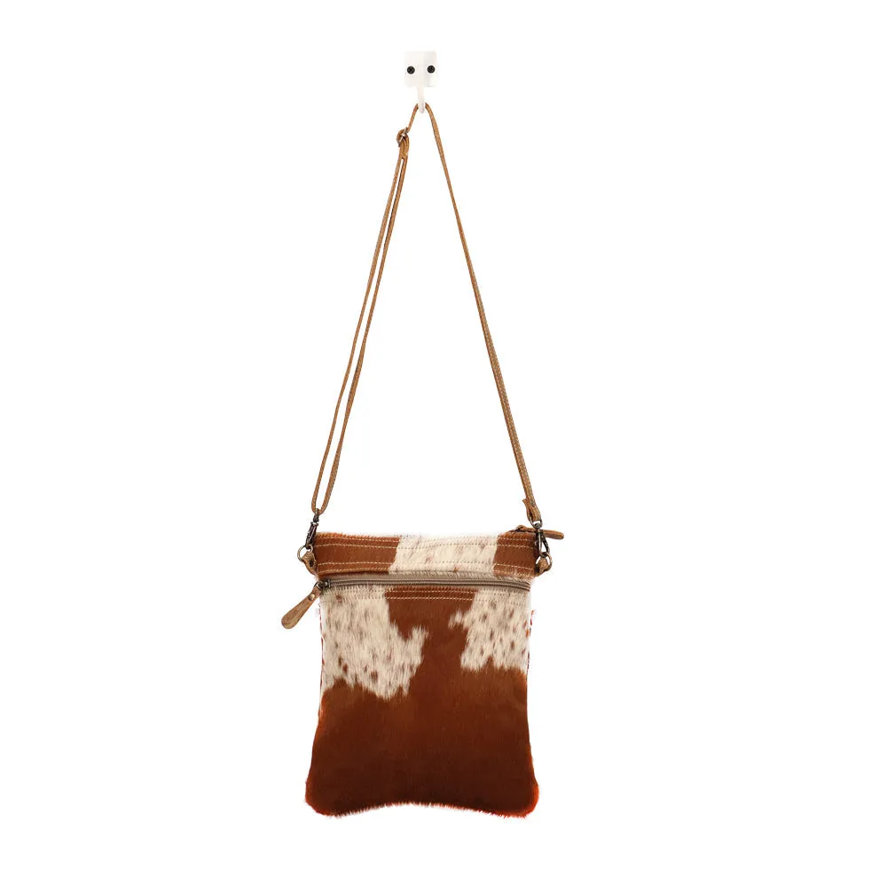 White & Cocoa Small And Cross Body Bag