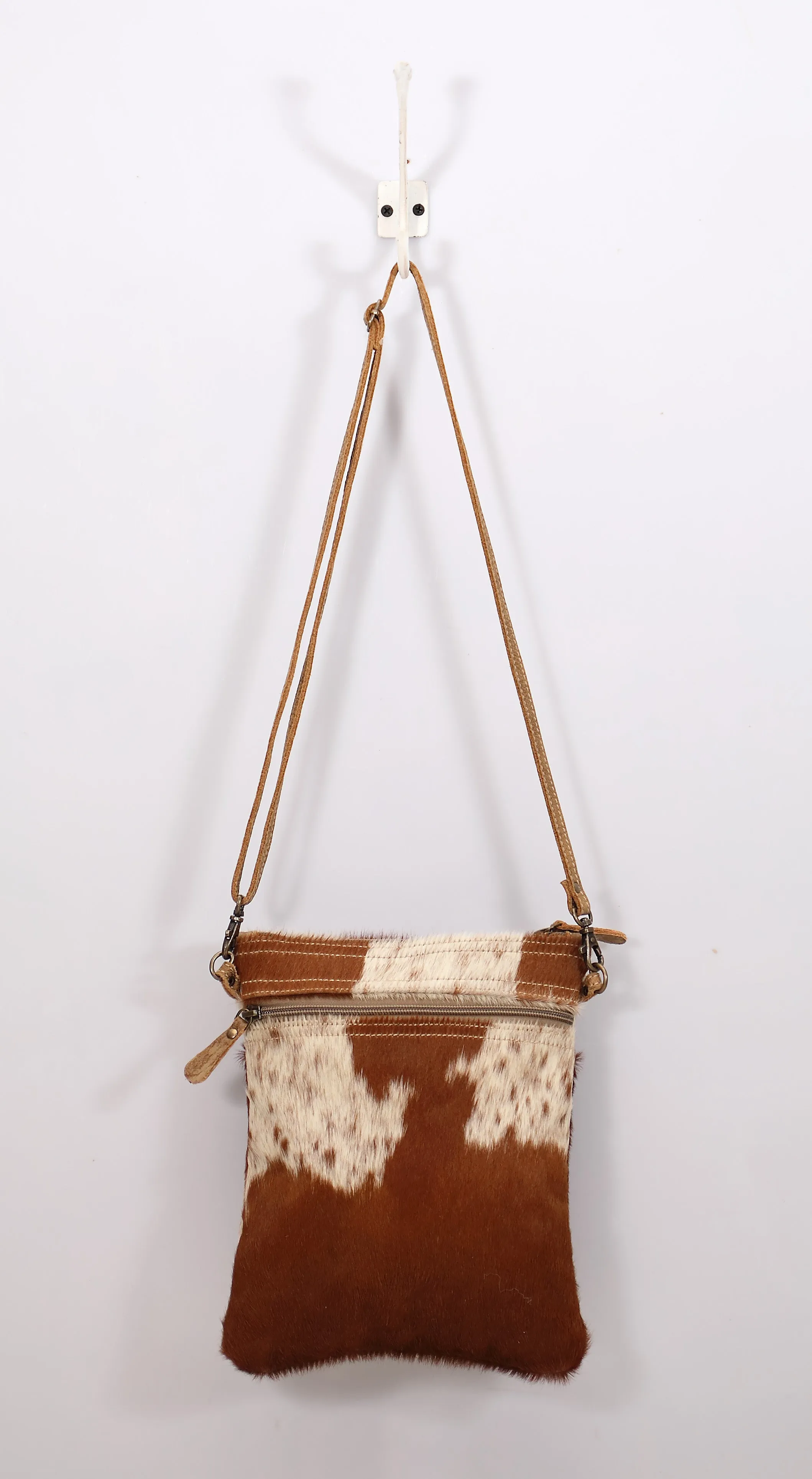 White & Cocoa Small And Cross Body Bag