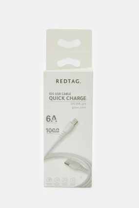 White IOS Quick Charge Data Cable