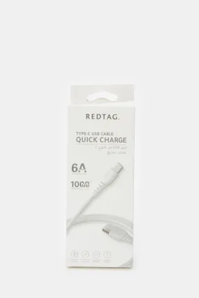 White Type-C Quick Charge Data Cable