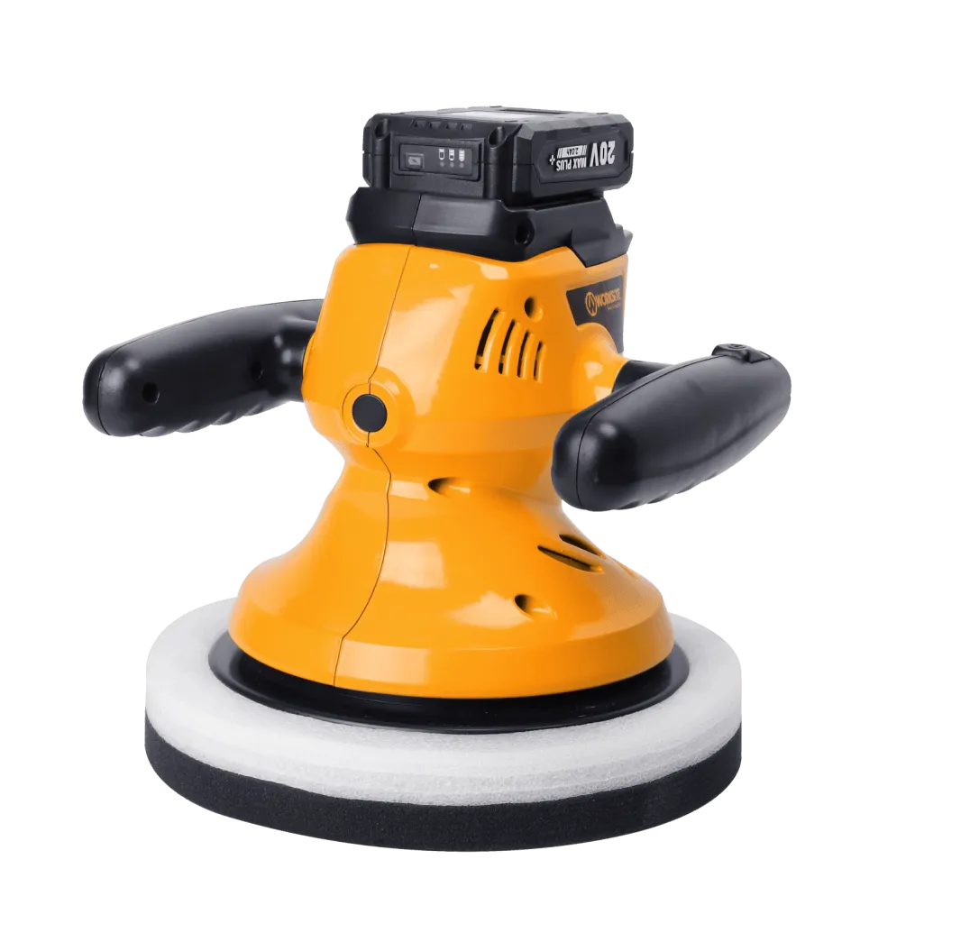 WORKSITE - 20V Cordless Wax Polisher, Perfect for all vehicles, cars, counter tops, bathrooms and banisters CWP110, 2.0AH Battery and FAST Charger -CWP110