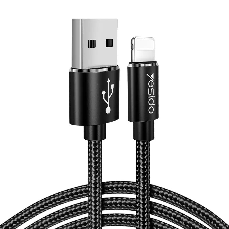 Yesido Lightning Data Cable/ Type-C Data Cable 3000Mm Black