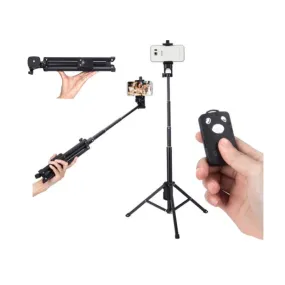 Yunteng VCT-1688 Mini Tripod 3 in 1 Monopod Phone Selfie Stick Bluetooth Timer